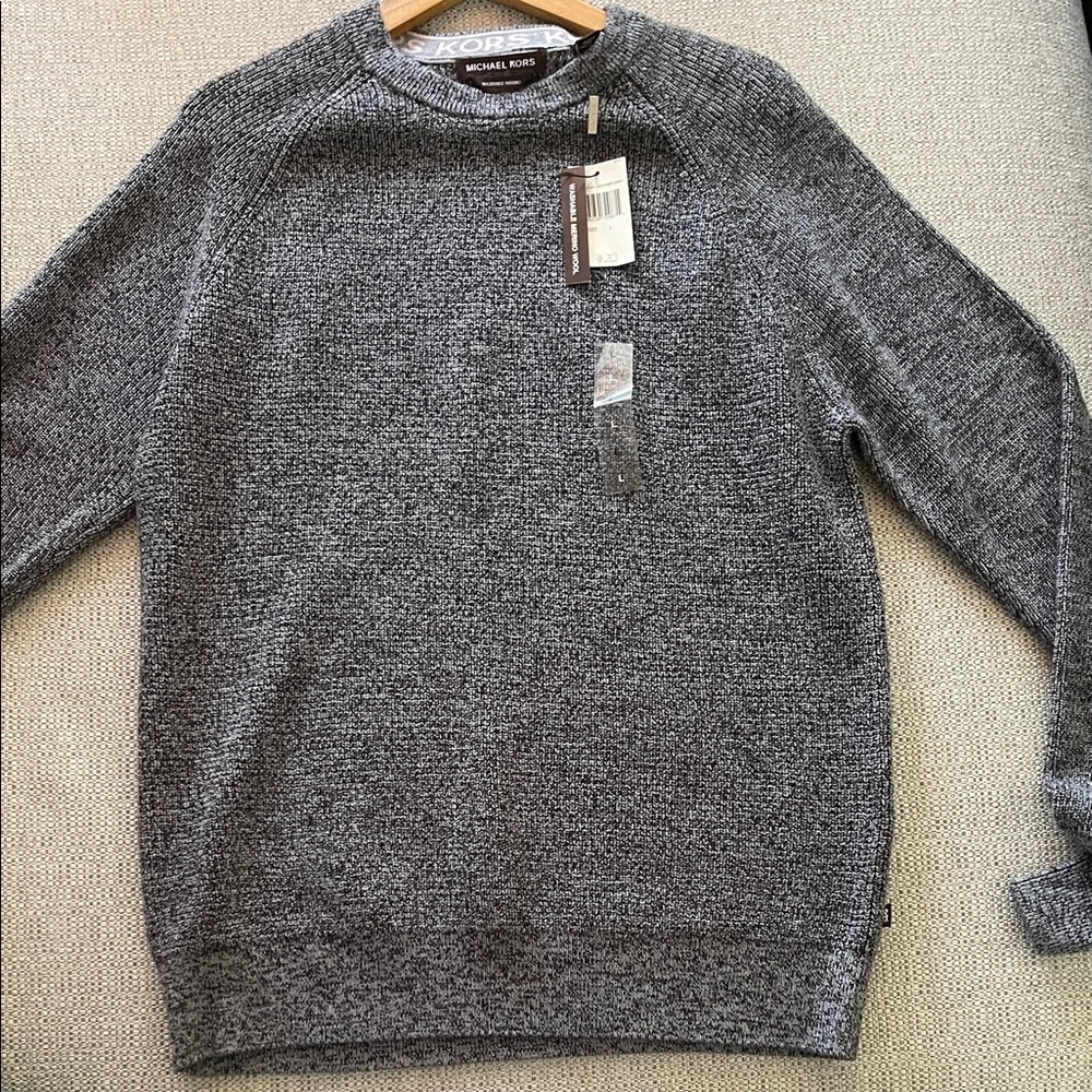 Michael Kors Charcoal Crewneck Sweater for Men
